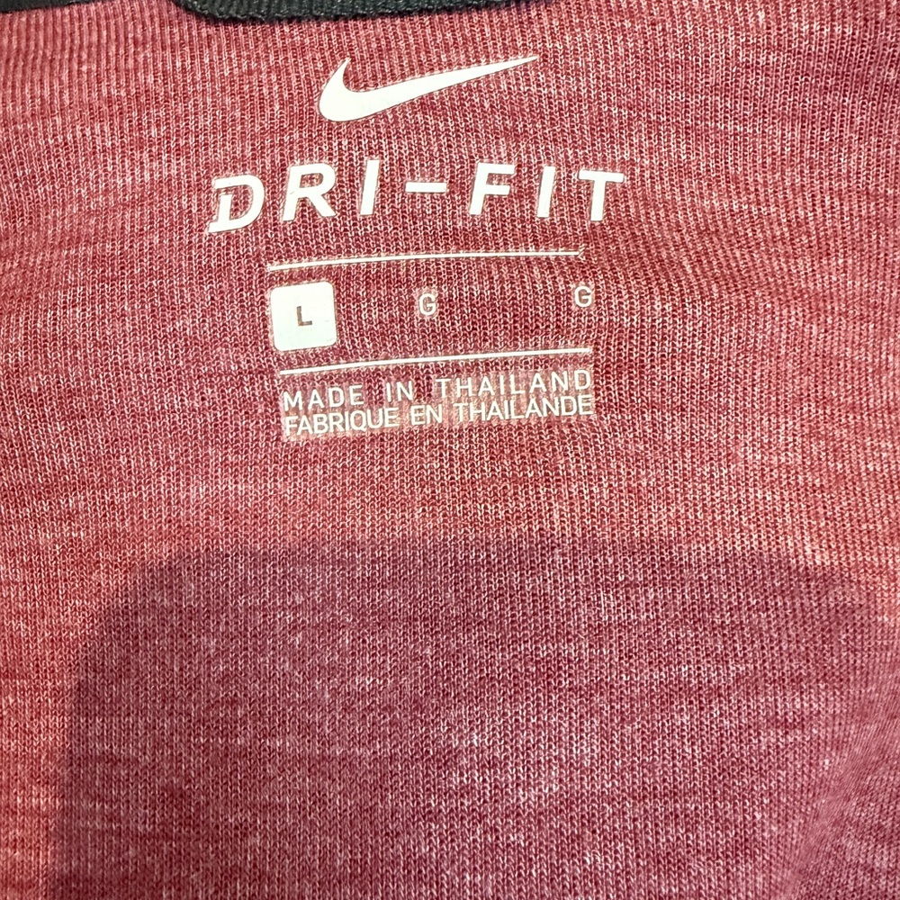 Nike Showtime Maroon Dri-FIT Hoodie Full Zip - Picture 3 of 4